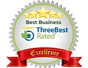 Foyle Legal is awarded Best Business in the field of compensation law by ThreeBestRated Excellence